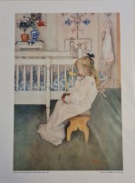 Kunstdruck Carl Larsson Lisbeth mit gelbe Tulpe30x40cm 15.00